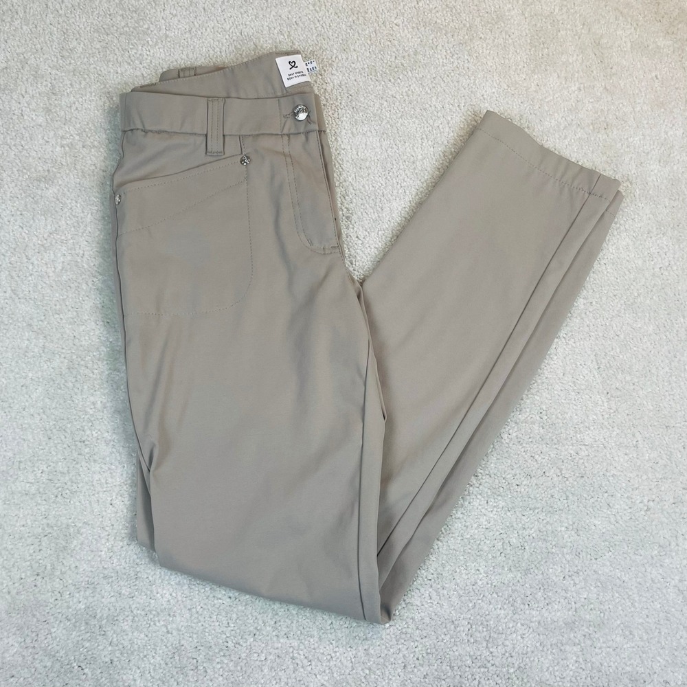 Daily Sports Golf Pants Womens Sz 6 Tan Khaki Straight Leg Performance Mid Rise